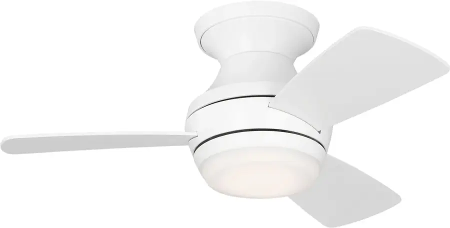 Ikon 32" Hugger LED Ceiling Fan with Light Kit - Image 2