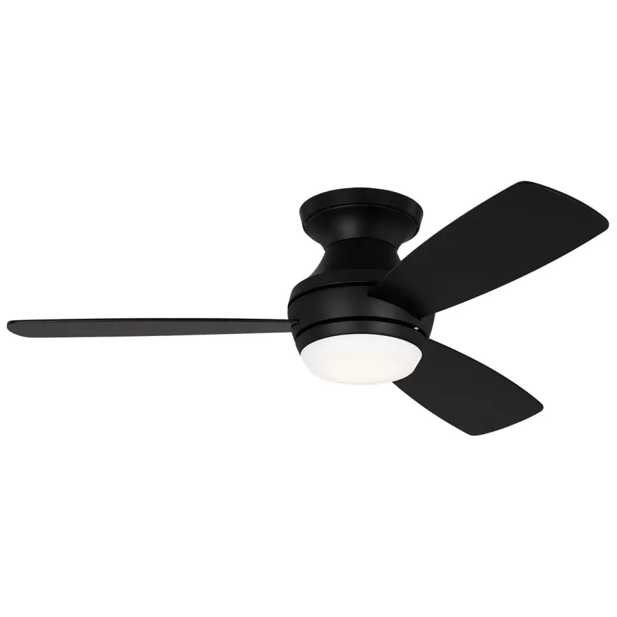 Ikon 44" LED Ceiling Fan in Midnight Black