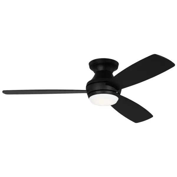 Ikon 52" LED Ceiling Fan in Midnight Black