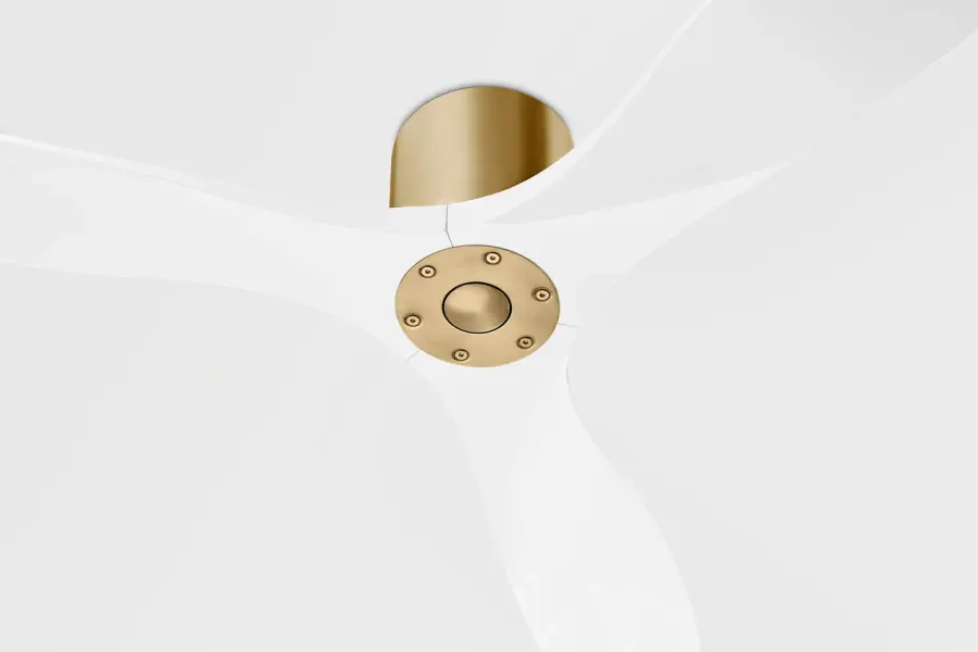 Maverick Smart 52" Hugger Ceiling Fan in Burnished Brass - Image 3