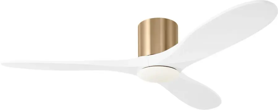 Maverick Smart 52" Hugger LED Ceiling Fan in Burnished Brass - Image 1