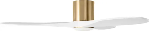 The Maverick Hugger combines modern minimalist design with powerful performance, perfect for rooms with lower ceilings. Smart controls and integrated LED lighting make it both functional and stylish. - alternate view