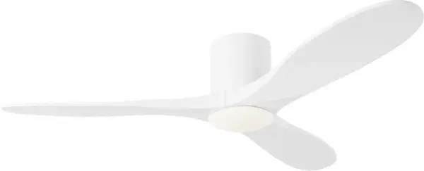 The Maverick Hugger combines modern minimalist design with powerful airflow in a space-saving profile. Ideal for rooms with lower ceilings, this 52" smart fan offers LED lighting and clean lines that complement contemporary interiors.
