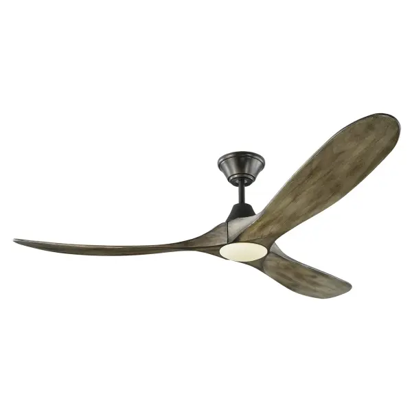 The Maverick 60" combines modern design with exceptional performance. Its DC motor delivers 7680 CFM airflow while using just 34W, earning ENERGY STAR qualification. Hand-carved balsa wood blades and integrated LED lighting create a sophisticated look.