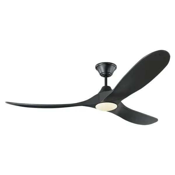 The Maverick 60" combines sleek modern design with superior performance. Its DC motor delivers 7680 CFM airflow while using only 34W, earning Energy Star qualification. Hand-carved balsa wood blades and integrated LED lighting make this a standout choice.