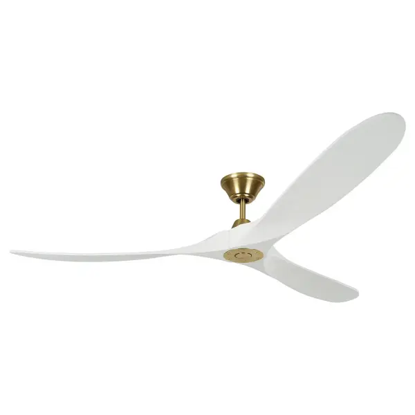 The Maverick Max delivers impressive 6821 CFM airflow with whisper-quiet DC motor operation. Its sleek 3-blade design and hand-carved balsa wood blades combine modern aesthetics with superior performance, perfect for large spaces.