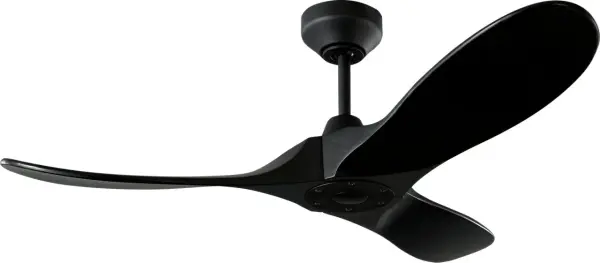 The Maverick Smart 44" combines artisanal craftsmanship with modern technology. Hand-carved balsa wood blades and a quiet DC motor deliver both beauty and efficiency in a compact footprint perfect for smaller spaces.