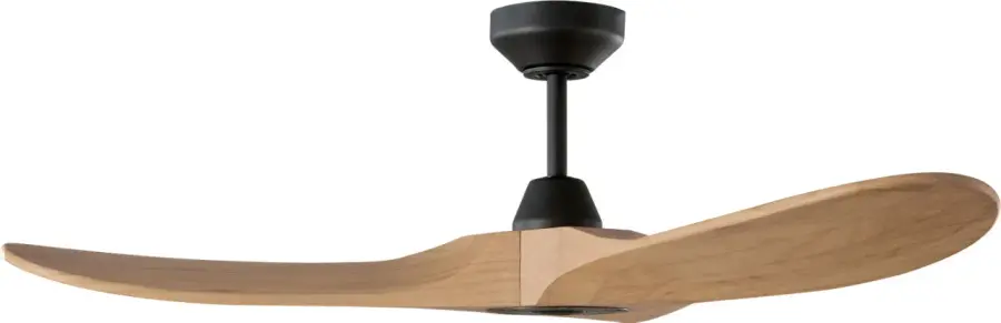 Maverick Smart 44" Ceiling Fan in Midnight Black with Natural Honey Blades - Image 1
