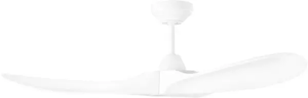 The Maverick Smart 44" combines artisanal craftsmanship with modern technology, featuring hand-carved balsa wood blades and a whisper-quiet DC motor. Damp-rated for versatility, it's perfect for smaller rooms. - alternate view