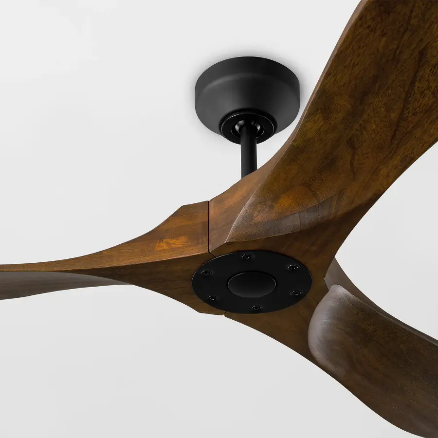 Maverick Smart 52" Ceiling Fan in Matte Black with Dark Walnut Blades - Image 5