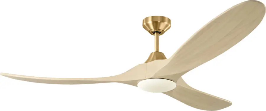 Maverick Smart 60" LED Ceiling Fan with Washed White Oak Blades - Image 2