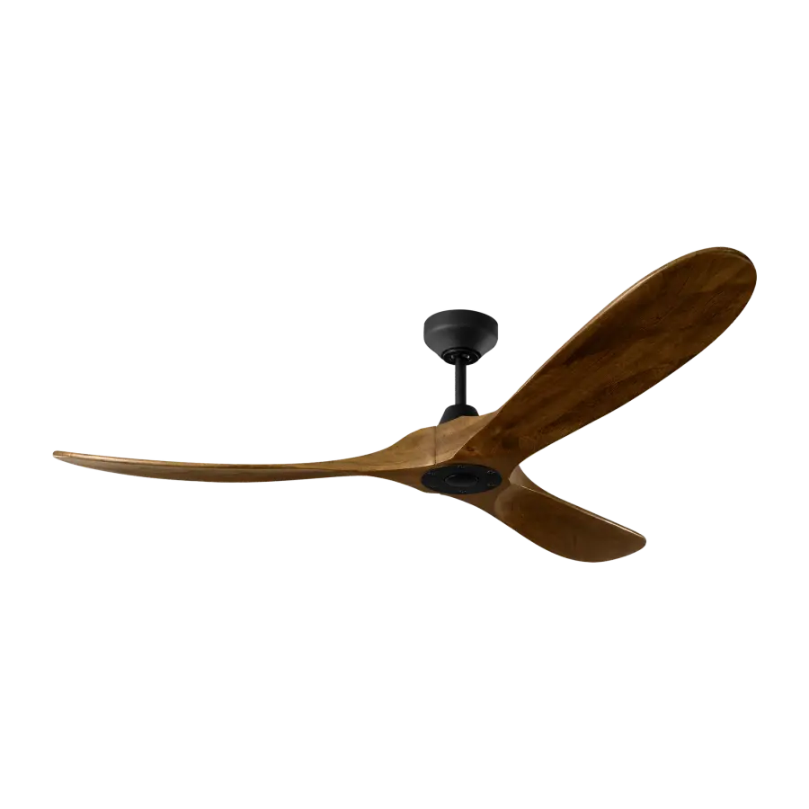 Maverick Smart 60" Ceiling Fan in Midnight Black with Dark Walnut Blades - Image 1