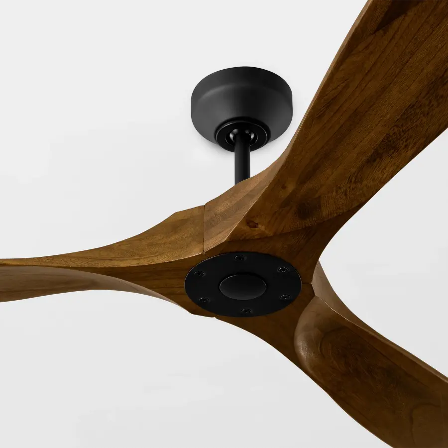 Maverick Smart 60" Ceiling Fan in Midnight Black with Dark Walnut Blades - Image 5