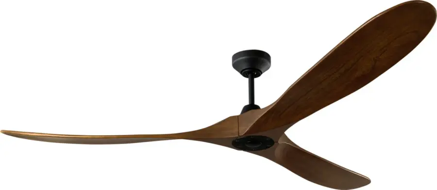 Maverick Smart 70" Ceiling Fan in Midnight Black with Dark Walnut Blades - Image 1