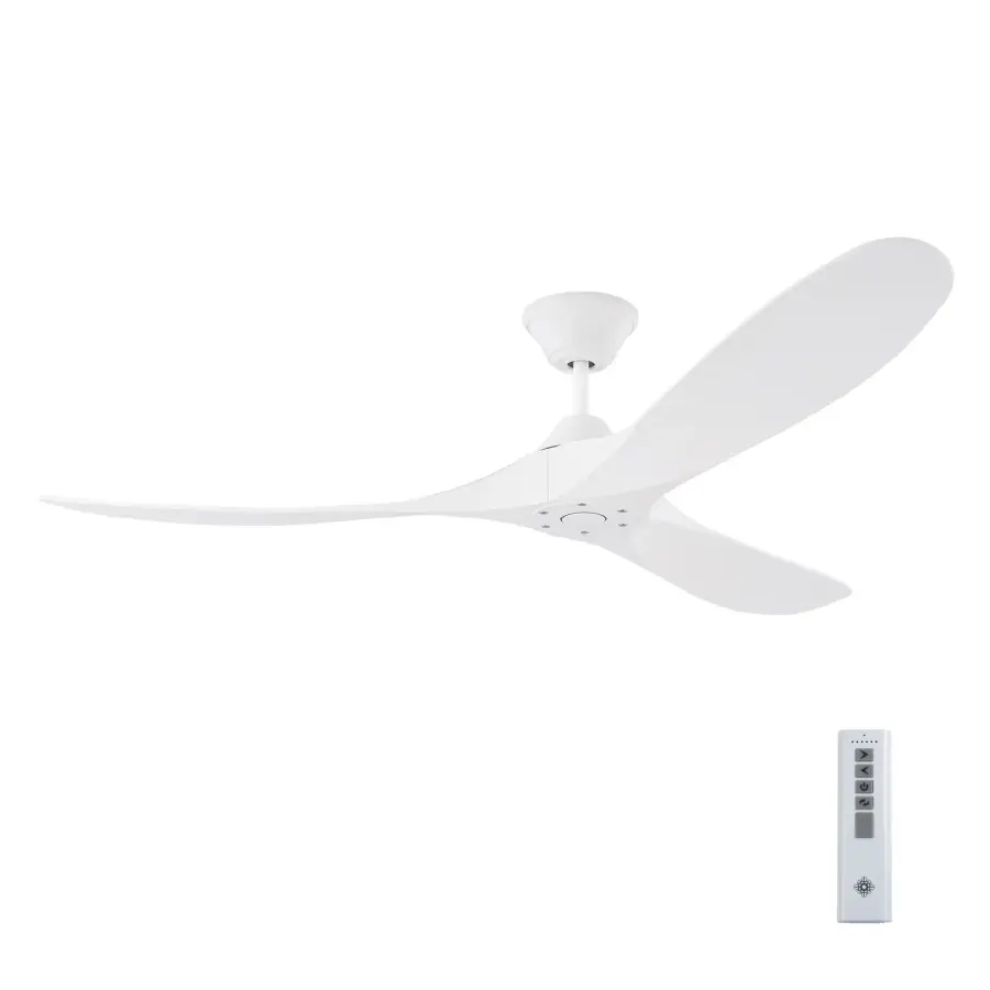 Maverick Coastal 60" Ceiling Fan in Matte White