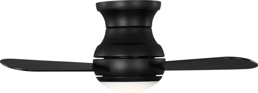Orbis 32" Hugger LED Ceiling Fan in Midnight Black - Image 3
