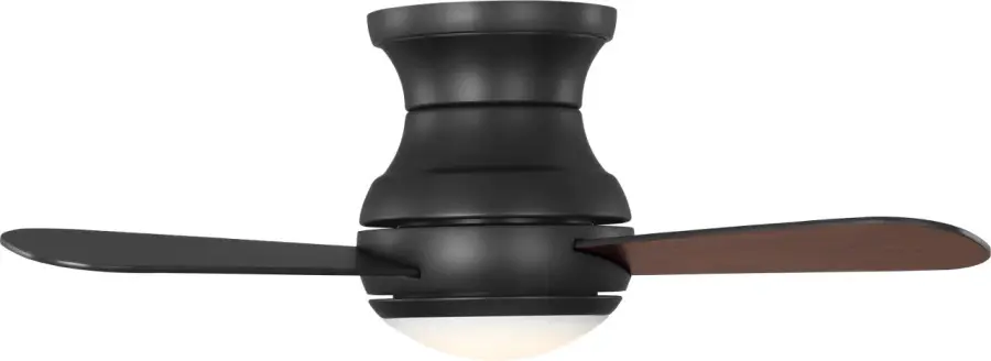 Orbis 32" Hugger LED Ceiling Fan in Midnight Black - Image 5