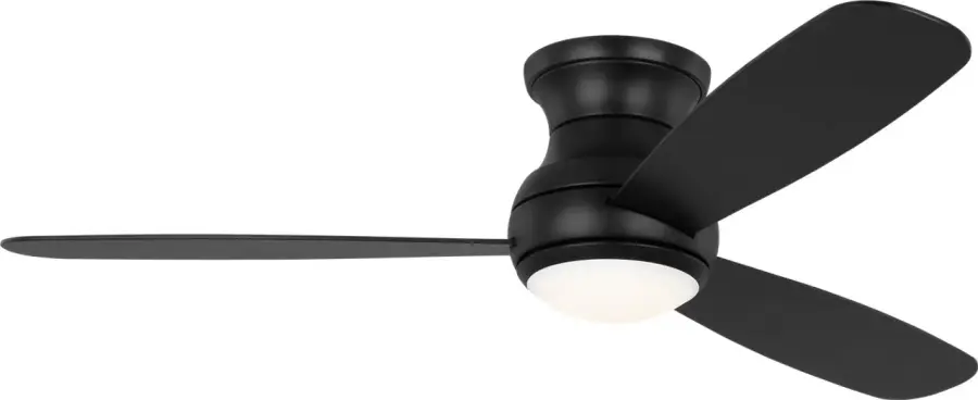 Orbis 52" Hugger LED Ceiling Fan with Light Kit - Image 2