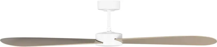 Paddle Smart 60" Ceiling Fan in Matte White with White Cerused Oak Blades - Image 2