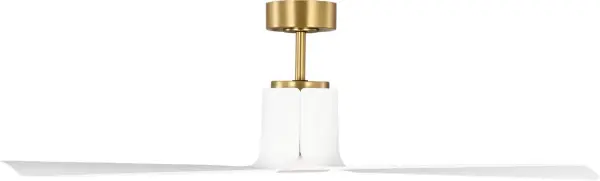 The Peel Smart 52" fan by Peter Bristol features blades that seamlessly expand from the housing for a clean, modern aesthetic. Damp-rated for versatility, it includes integrated LED lighting and smart home control via Bond Home App or 6-speed remote. - alternate view