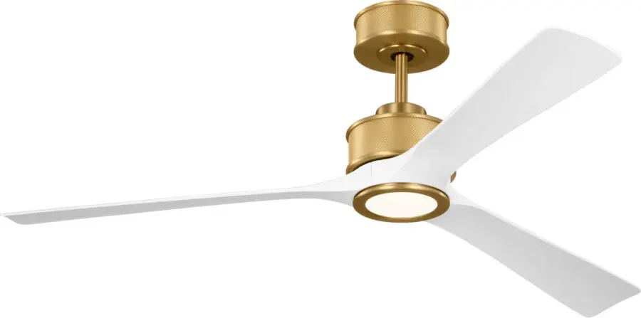 Reese Smart 52" LED Ceiling Fan in Burnished Brass - Image 1