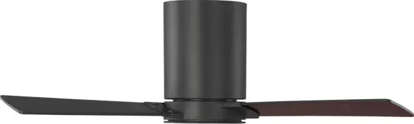 The Rozzen 32" Hugger combines sleek contemporary design with practical functionality for tight spaces. Its flush-mount profile and compact 32" blade span make it ideal for rooms with low ceilings or limited square footage. - alternate view