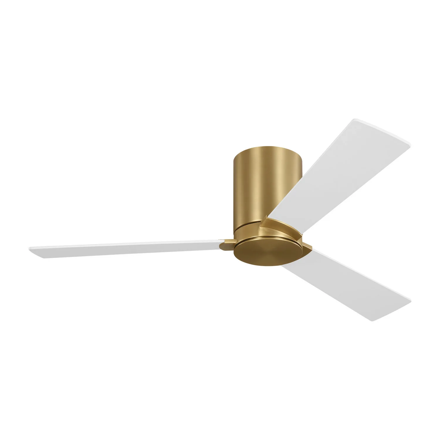 Rozzen 44" Hugger Ceiling Fan in Burnished Brass