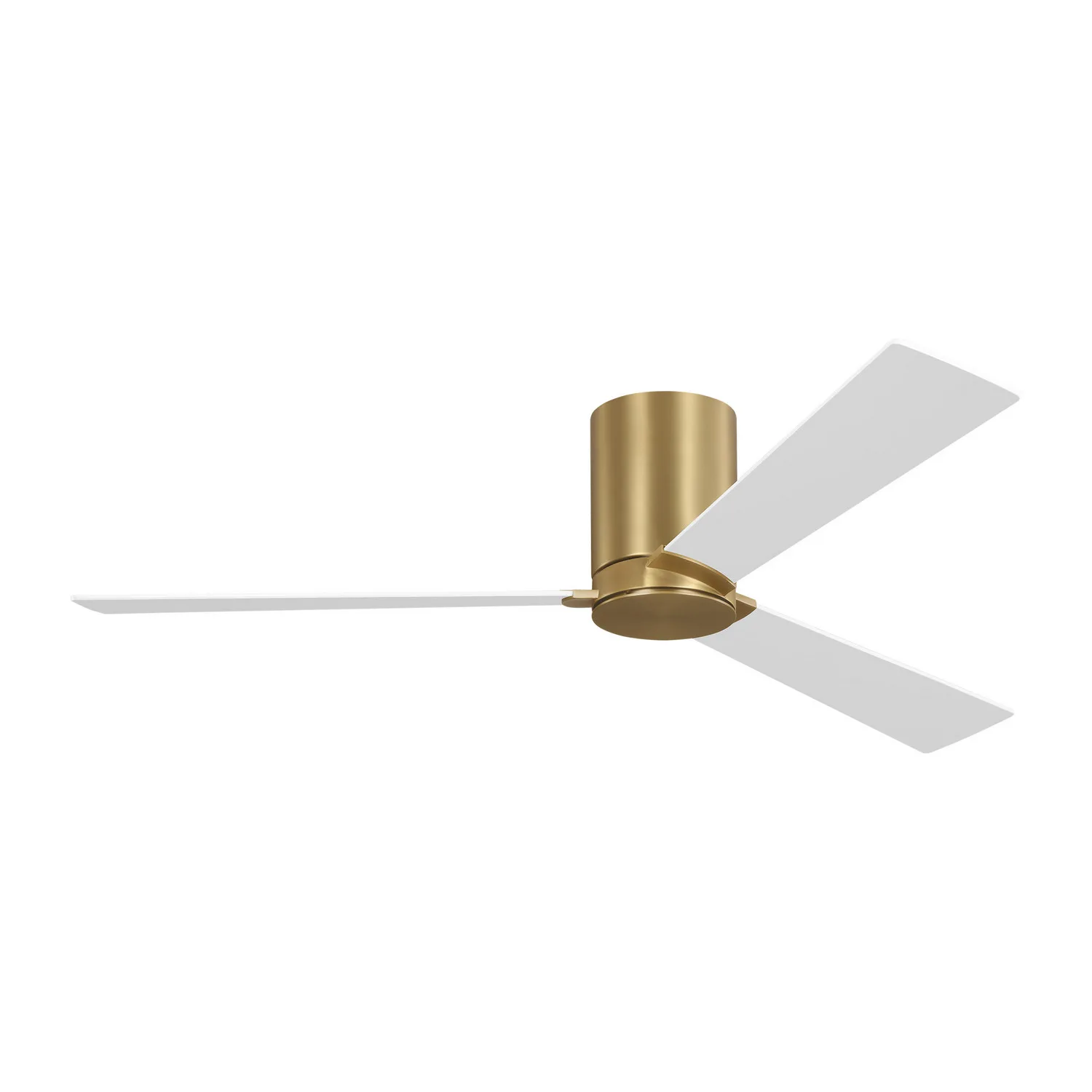 Rozzen 52" Hugger Ceiling Fan in Burnished Brass