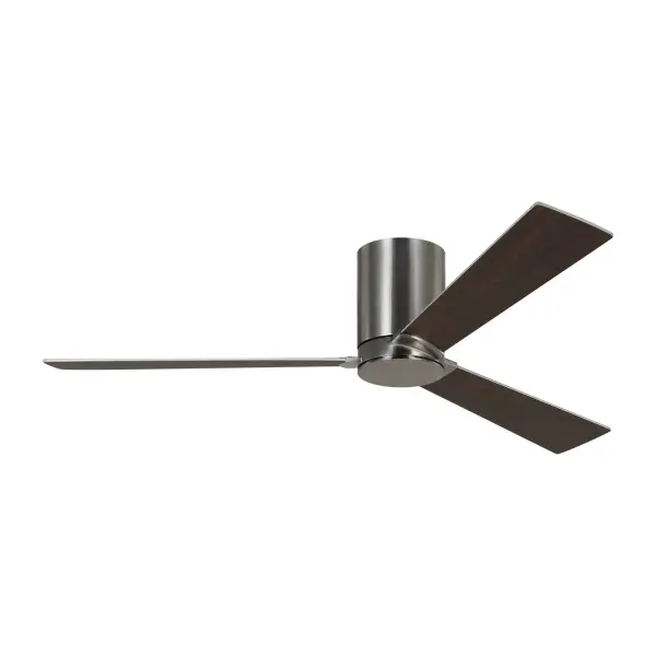 The Rozzen delivers minimalist design with exceptional performance. Its 6-speed DC motor provides impressive 4845 CFM airflow at 211 CFM/W efficiency, while reversible Silver/Walnut blades offer versatile styling. Remote control with dimmer adds convenience.