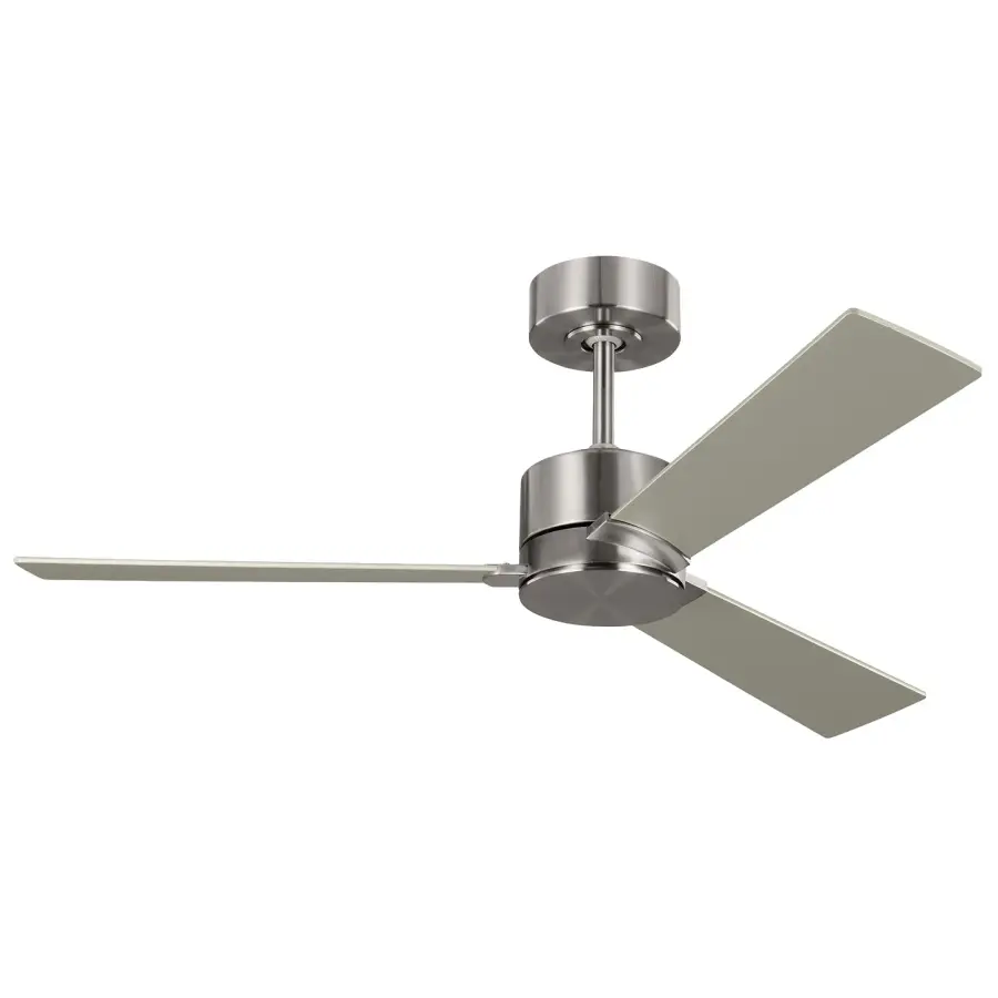 Rozzen 44" Ceiling Fan in Brushed Steel