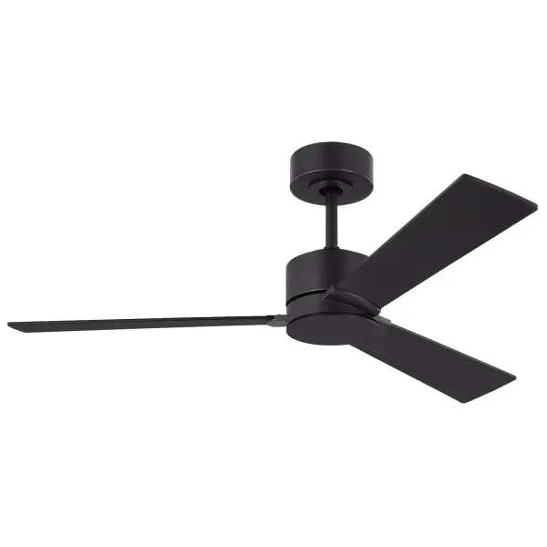 The Rozzen 44" combines minimalist design with exceptional performance. Its 6-speed DC motor delivers 4644 CFM at just 22W, earning an impressive 211 CFM/W efficiency rating. Reversible blades and adaptable lighting make it versatile.