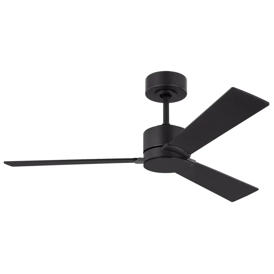 Rozzen 44" Ceiling Fan in Midnight Black