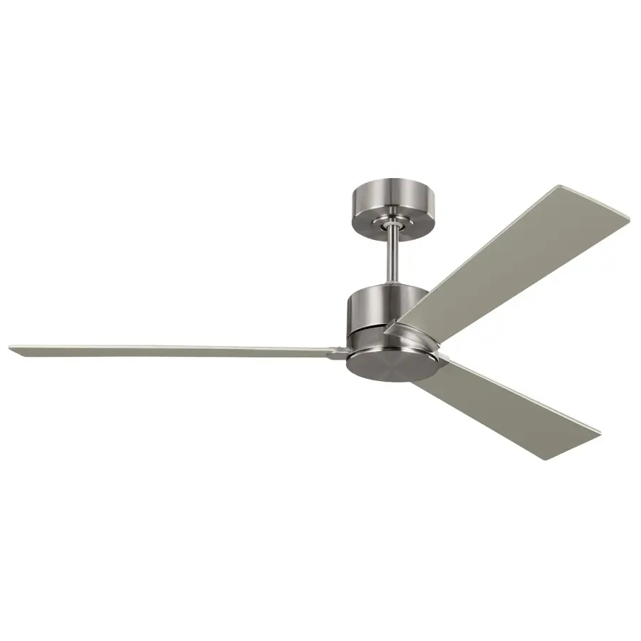 Rozzen 52" Ceiling Fan in Brushed Steel