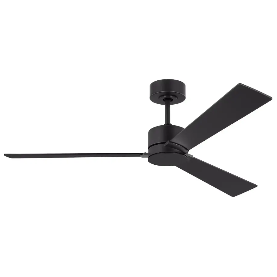 Rozzen 52" Ceiling Fan in Midnight Black