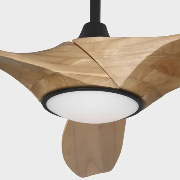 The Selen Smart Fan by Marie Flanigan combines sculptural design with modern functionality. Its clean lines and integrated LED lighting create a balanced, timeless presence that enhances contemporary spaces with smart control and damp-rated durability. - alternate view