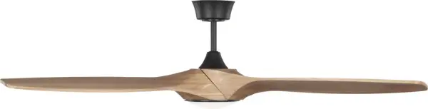 Selen Smart 60" LED Ceiling Fan in Midnight Black with Natural Honey Blades - Image 5