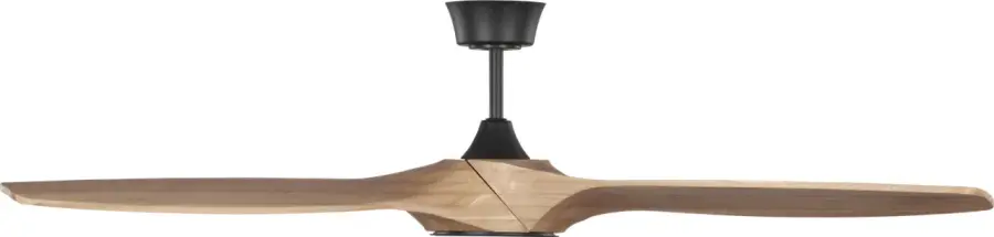 Selen Smart 60" LED Ceiling Fan in Midnight Black with Natural Honey Blades - Image 6