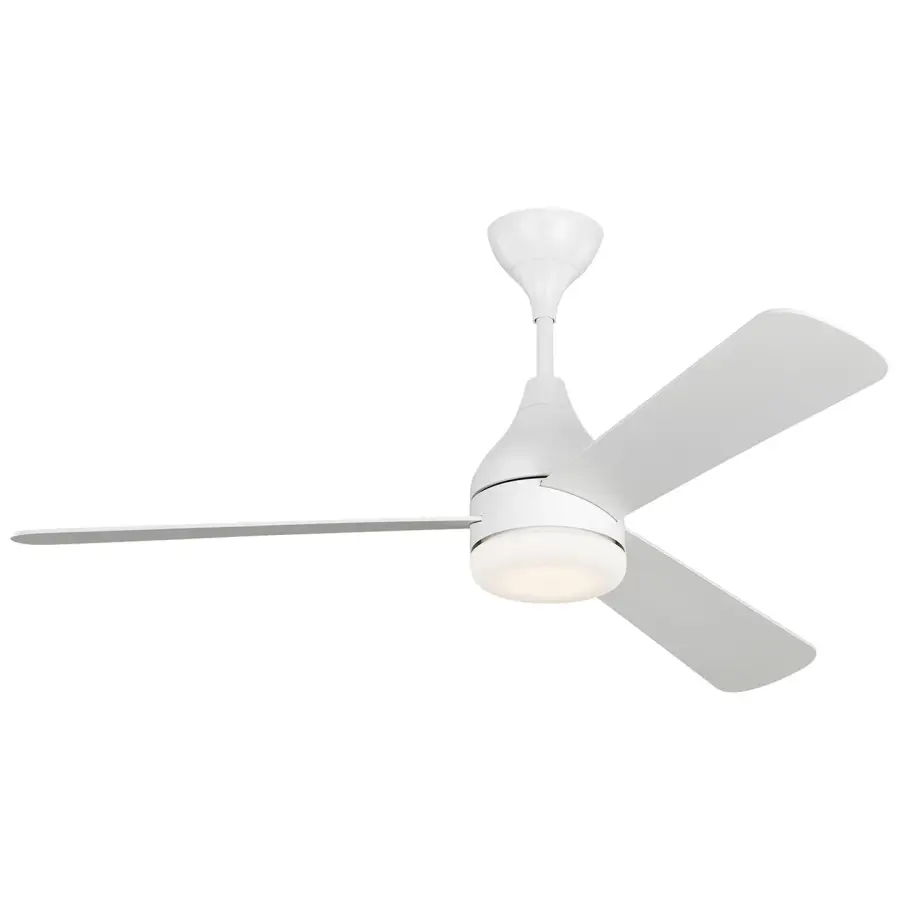 Streaming 52" Smart Ceiling Fan in Matte White