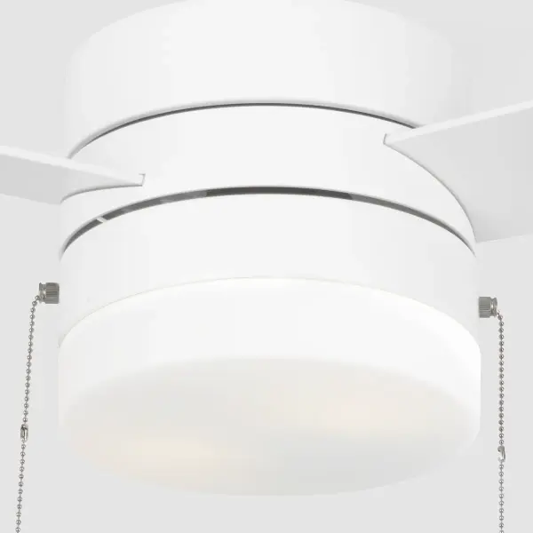 Syrus 44" LED Ceiling Fan with Light Kit in Matte White - Image 4