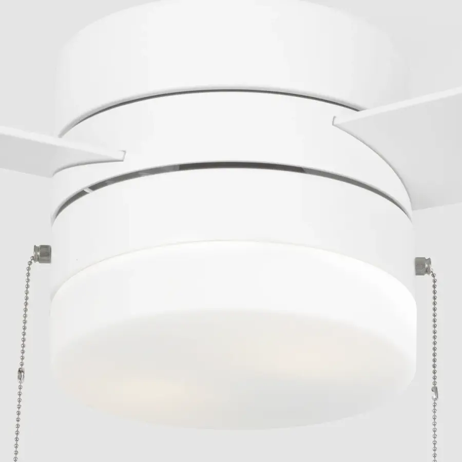 Syrus 44" LED Ceiling Fan with Light Kit in Matte White - Image 4