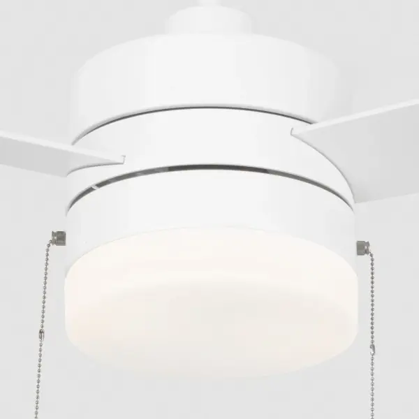 Syrus 44" LED Ceiling Fan with Light Kit in Matte White - Image 5