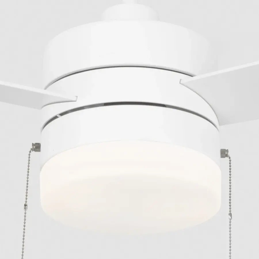 Syrus 44" LED Ceiling Fan with Light Kit in Matte White - Image 5