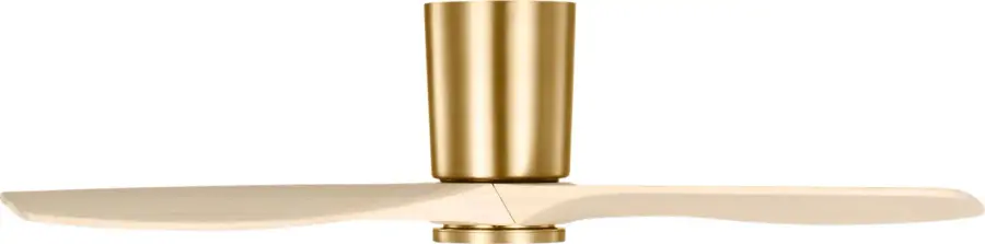 Seyra Smart 44" Hugger LED Ceiling Fan in Burnished Brass - Image 2