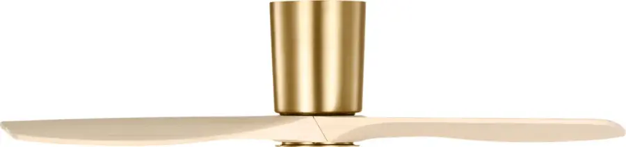 Seyra Smart 44" Hugger LED Ceiling Fan in Burnished Brass - Image 3