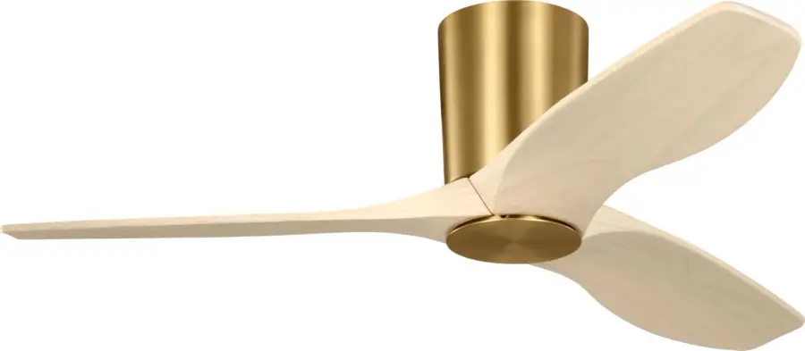 Seyra Smart 44" Hugger LED Ceiling Fan in Burnished Brass - Image 6