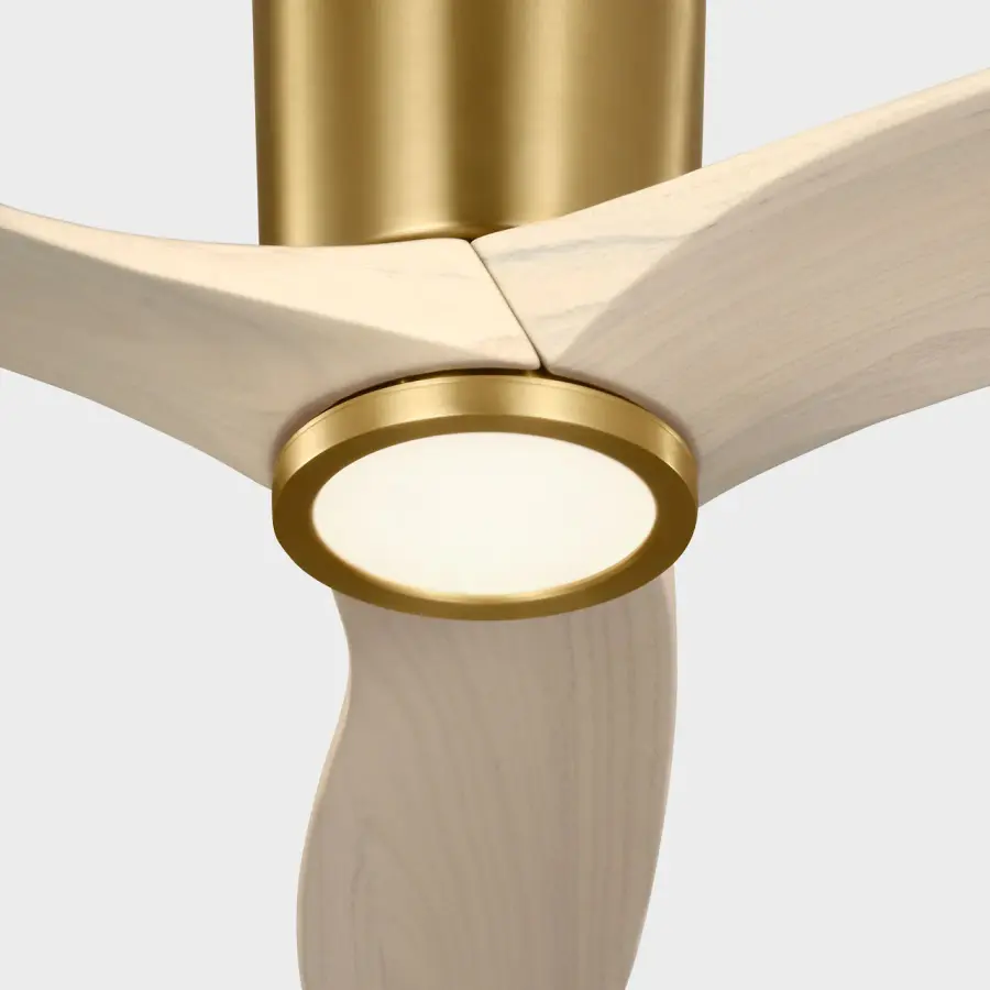 Seyra Smart 52" Hugger LED Ceiling Fan in Burnished Brass - Image 2