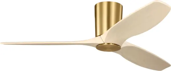 Seyra Smart 52" Hugger LED Ceiling Fan in Burnished Brass - Image 4