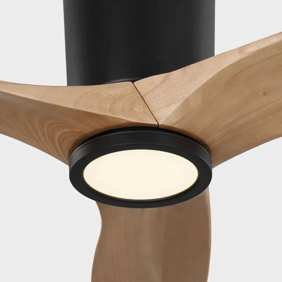 Seyra Smart 52" Hugger LED Ceiling Fan in Midnight Black - Image 4