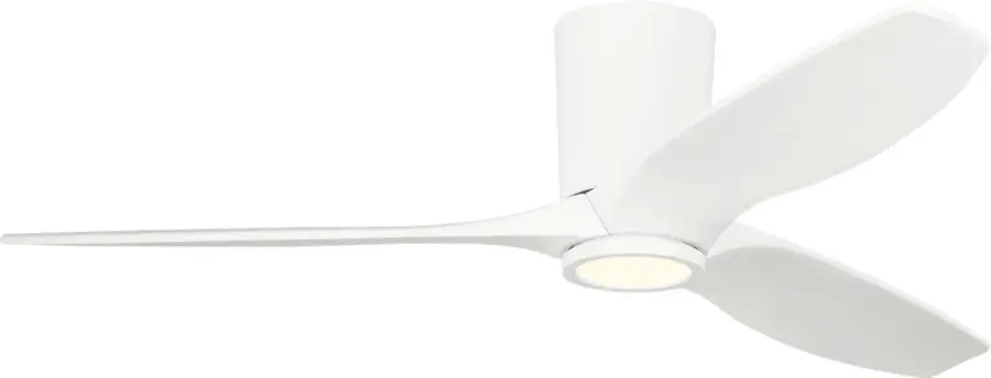 Seyra Smart 52" Hugger LED Ceiling Fan in Matte White - Image 1