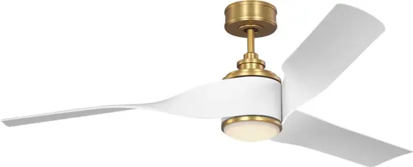 The Touro Smart 60" combines aviation-inspired design with modern smart technology. Its curved jet engine profile and twisted blade design create a striking horizontal silhouette while delivering powerful airflow. - alternate view
